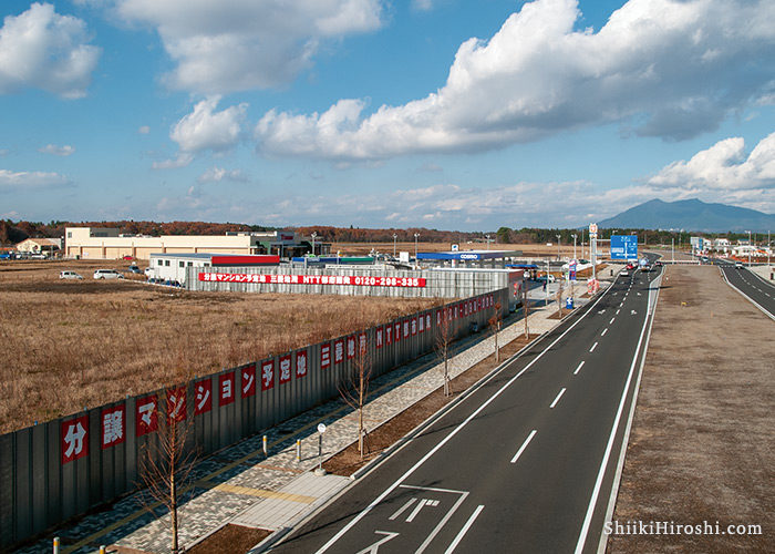 県道19号取手つくば線より筑波山(北)方向を見る